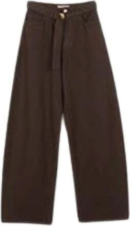 Twinset Donna, Pantaloni, Marrone, W27, new