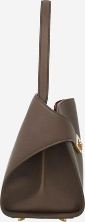 Ferragamo Womens Shoulder Bag Hug Soft Leather Brown