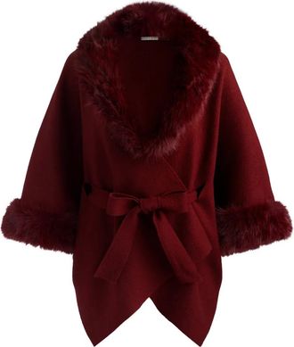 Alice & Olivia Joanne wollen jas - Rood