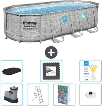 Bestway Piscina Bestway Power Steel Oval - 549x274x122 Cm - 8-piezas S608