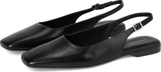 Vagabond Delia Leather Slingback Womens Flat Shoes Black : EU 39 (US Womens 9) M