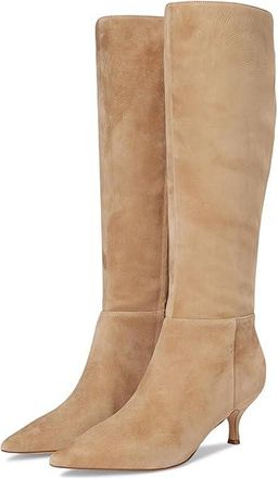 Nine West Somas Womens Boots Taupe Suede : 6 M, Leather