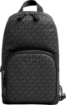 Michael Kors Canvas Sling Rugzak met Exclusieve Print - Heren - Rugzakken - Zwart - ONE Size - Polyester - Tassen