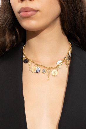 Dolce & Gabbana Necklace With A Religious Motif, Unisex, Gold