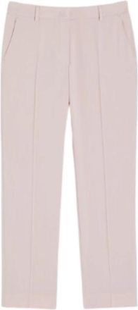Max Mara Canon Cigarette Broeken - Dames - Slim Fit Broeken - Roze - S - Wol - Broeken