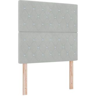 vidaXL Cama Tipo Box Spring Gris Claro 120 X 200 Cm Terciopelo Vidaxl