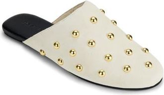 Yosi Samra Zoe Studded Mule in Cream at Nordstrom, Size 10