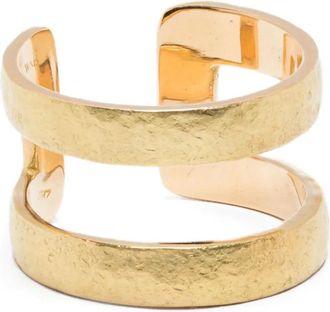 Wouters & Hendrix 18kt yellow gold double-band ring - Oro