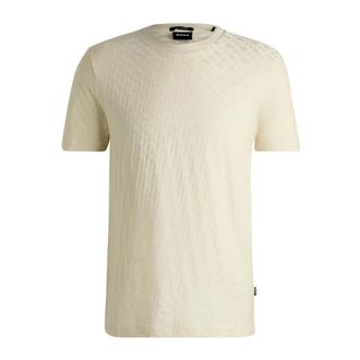HUGO BOSS Tops, Heren, Beige, L, Katoen, H-Thompson 80 T-shirt