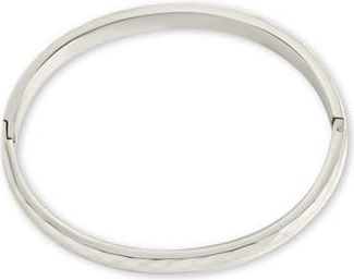 Sterling Forever Verlyn Hammered Bangle Bracelet in Silver at Nordstrom Rack