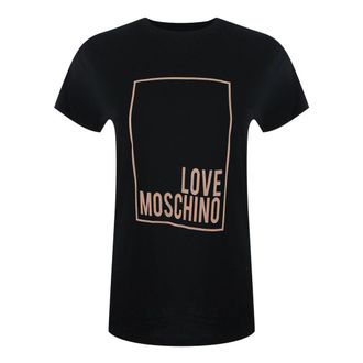 Love Moschino Dames/Dames Box Logo T-Shirt (Zwart)