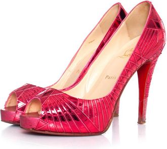 Christian Louboutin Pre-owned Womens Metallic pink pump - Size EU 39