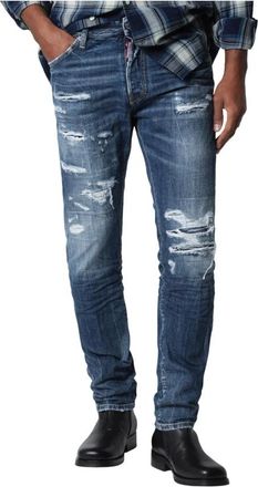 Dsquared2 Slim-fit Jeans, male, Blue, Size: XL Teddy Jeans