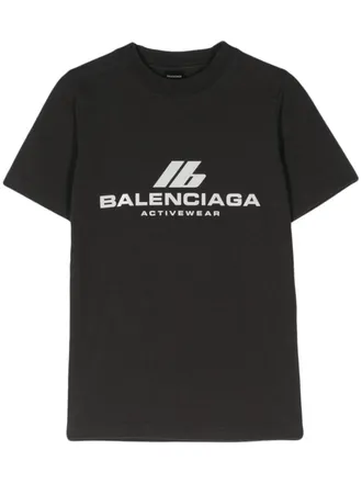 【BALENCIAGA】Women's Slim Fit Stretch Polyester T-Shirt Women's Balenciaga T-Shirts − Sale: up to −49% | Stylight