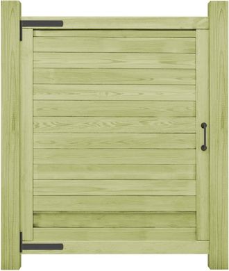 vidaXL Vidaxl - Puerta De Valla De Jard&iacute;n Madera Pino Impregnada 125x100 Cm