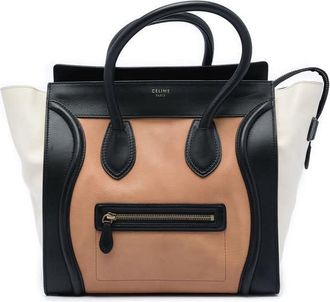 Celine Pre-owned Celine Mini Tricolor Leather Luggage Tote Ladies K5CB1WWEGW8T67NM