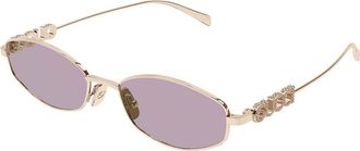 Gucci GG1802S 003 Womens Sunglasses Gold Size 55 - Free RX Lenses - Free RX Lenses