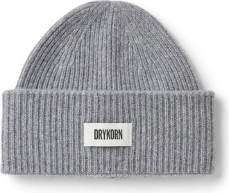 Drykorn Moah Beanie - unisex - Hoeden - Grijs - ONE Size - Kasjmier - Accessoires