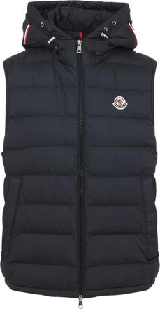 Moncler Gilet con applicazione - Nero