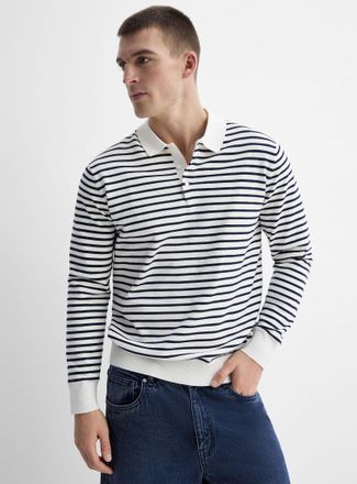 Le 31 Mens Sailor-stripe Polo Shirt