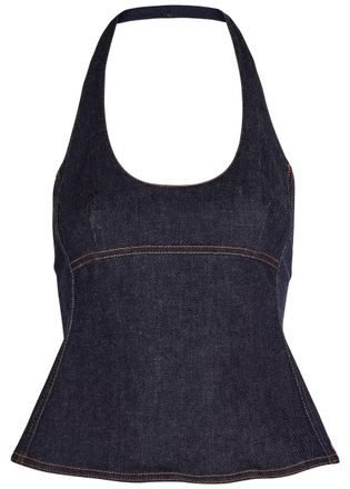 Jacquemus Le Haut De-n&icirc;mes Lavoir Denim top - Navy - 40 (UK12 / M)