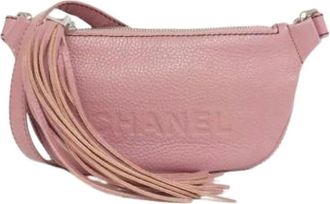 Chanel Pre-owned Belt Bags, female, Pink, Size: ONE SIZE Pre-owned Vintage Shoulder Bag