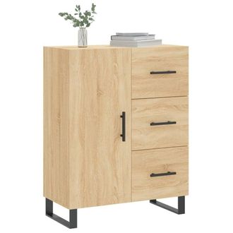 Berkfield Home Sideboard Sonoma Oak 69.5x34x90 cm Engineered Wood in Light Tan