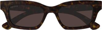Gucci Zonnebrillen - Dames - Zonnebrillen - Bruin - 51 MM - Accessoires