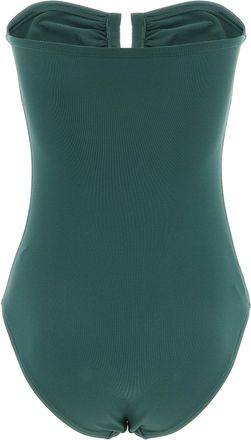 Eres Metal U-Detail Bandeau One-Piece Swimsuit - Green