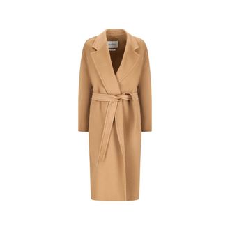 Max Mara Belted Coats, female, Brown, 4XS, Elegant Melinda Coat for Women