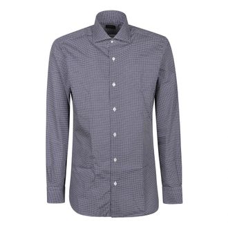 Barba Klassieke Lange Mouw Shirt - Heren - Casual Overhemden - Zwart - 3XL - Katoen - Overhemden
