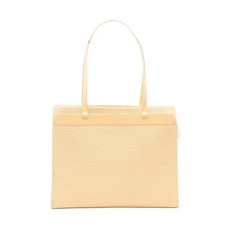Louis Vuitton Pre-owned Tote Bags, female, Yellow, Size: ONE SIZE Pre-owned Structured Leather Tote Bag