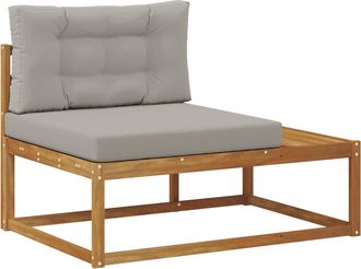 vidaXL Sof&aacute; Modular De Exterior Con Coj&iacute;n Natural 115 X 83 X 73 Cm Vidaxl
