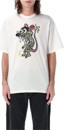 Magliano Mouse Printed Tee - Heren - T-shirts - Wit - L - Katoen - Tops