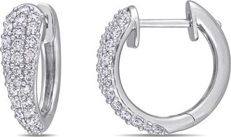 Rina Limor 14K 1.00 ct. tw. Diamond Cluster Clip-On Hoops