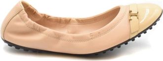 Tod's Schoenen, Dames, Beige, 40 EU, Klassieke Ballet Flats voor Vrouwen