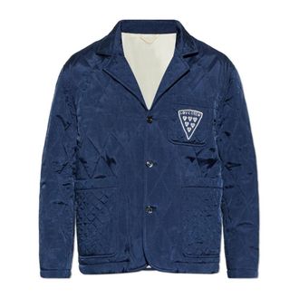 Kenzo Blazers, male, Blue, Size: XL Quilted Blazer