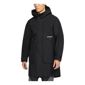Air Jordan Mens Air Jordan Gore-Tex 2-In-1 Detachable Stay Warm Hooded Big Pocket Padded Black Jacket DC0063-010