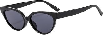 Generic Mens Small Frame Vacation Sunglasses Shopping Womens Outdoor Commuter Sun Glasses(Black)