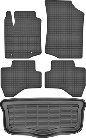 OEM Toyota Aygo Ii Hatchback De 2014 (juego) - Alfombrillas De Goma Para Coche + Alfombrilla Para Maletero