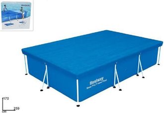 Trade Shop Trade Shop - Cubierta Para Piscina Sobre Suelo Rectangular Steel Pro 259x170x61cm 58105