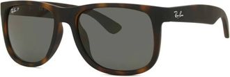 Ray-Ban Justin Classic Polarized Dark Grey Sport Mens Sunglasses RB4165 865/87 54