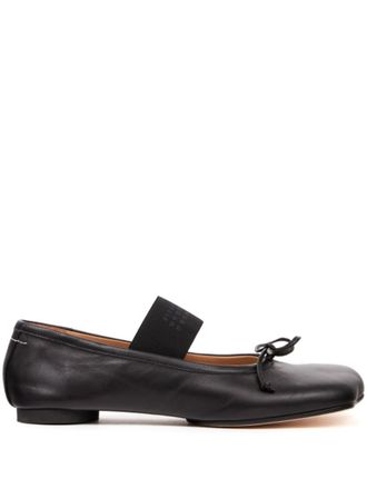 Maison Margiela Black Round Toe Ballet Flats