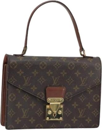 Louis Vuitton Pre-owned Handbags, female, Brown, Size: ONE SIZE Pre-owned Canvas Handbag