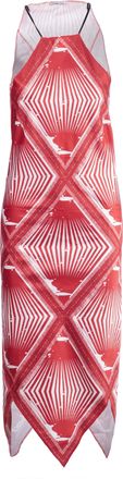 Miu Miu Pre-owned Womens Miu Miu Silk Tent Dress - 00s - Red - Size EU 34