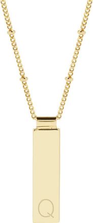Brook & York Maisie Initial Pendant Necklace in Gold Q at Nordstrom