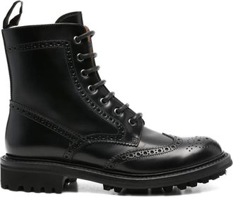 Churchs lace-up brogue boots - women - Leather/Rubber/Leather - 38.5 - Black