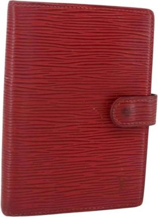 Louis Vuitton Pre-owned Accessories, female, Red, Size: ONE SIZE Pre-owned Leather Home-Office