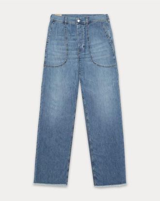 Fortela Newport Cotton Trousers in Stone_Wash at Nordstrom, Size 36 Eu