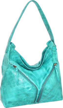 Nino Bossi Vintage Leather Multi-Pocket Hobo in Blue